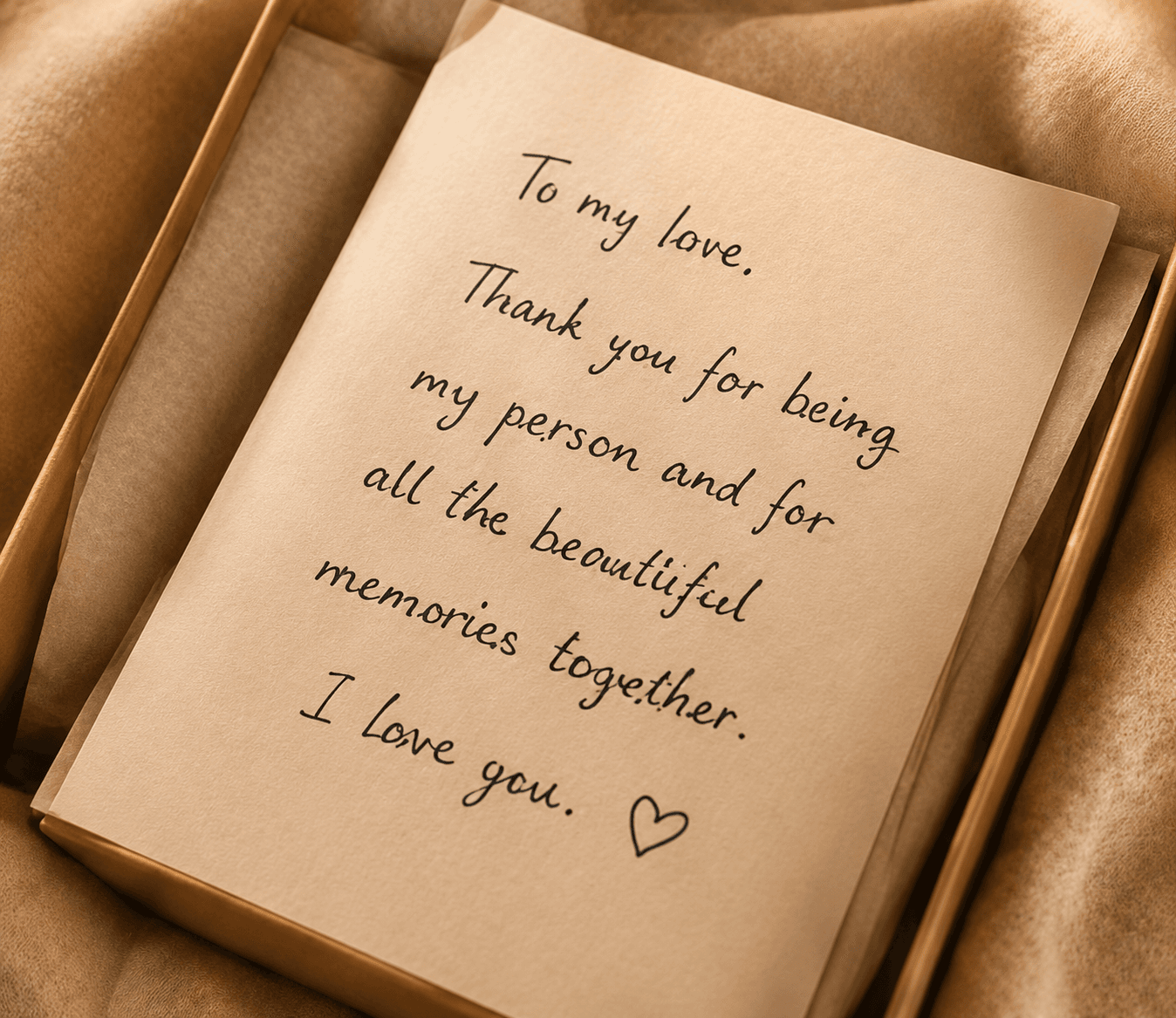 Handwritten personal note
